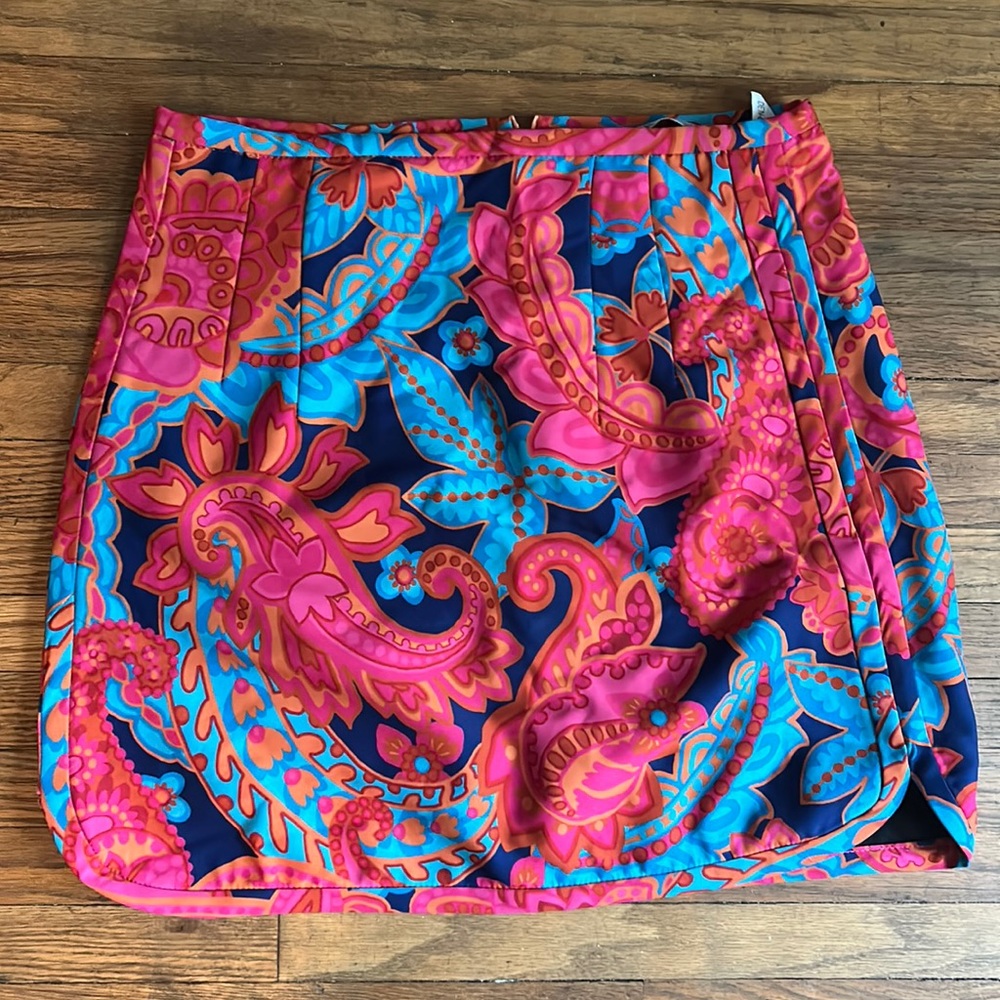 Zara Short Printed Multicolor Skirt